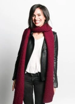 Morse Scarf -We Are Knitters Sales knitting kit petite wool morse scarf 05 1