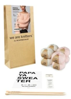 Papaya Sweater -We Are Knitters Sales knitting kit petite wool papaya sweater en 03 1