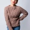Pinecone Sweater -We Are Knitters Sales knitting kit petite wool pinecone sweater en 01 5