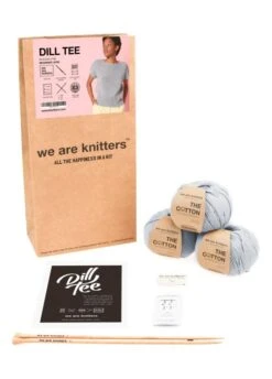 Dill Tee -We Are Knitters Sales knitting kit pima cotton dill tee en 03 2