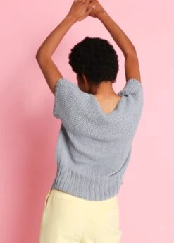 Dill Tee -We Are Knitters Sales knitting kit pima cotton dill tee en 04 4