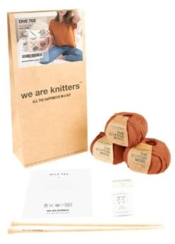 Dive Tee -We Are Knitters Sales knitting kit pima cotton dive tee en 03