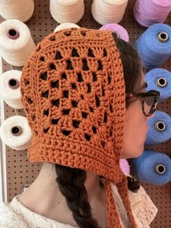 Granny Bonnet By Ella Emhoff -We Are Knitters Sales knitting kit pima cotton granny bonnet baja 02