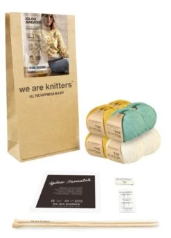 Igloo Sweater -We Are Knitters Sales knitting kit pima cotton igloo sweater en 03