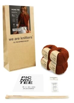 Picnic Tee -We Are Knitters Sales knitting kit pima cotton picnic tee en 03 1