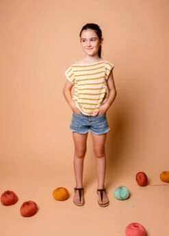 Pireo Tee Kids -We Are Knitters Sales knitting kit pima cotton pireo tee kids en 04