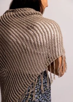 Selene Scarf -We Are Knitters Sales knitting kit pima cotton selene scarf en 04