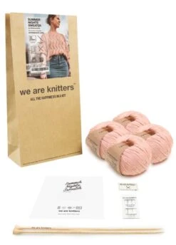 Summer Nights Sweater X @theknitstitch -We Are Knitters Sales knitting kit pima cotton summer nights sweater en 03