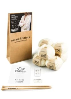 X Ray Cardigan -We Are Knitters Sales knitting kit wave wool XRay Cardigan EN 03
