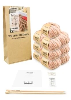 Titanium Blanket -We Are Knitters Sales knitting kit wave wool decor titanium blanket en 03 2