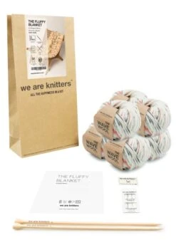 Fluffy Blanket -We Are Knitters Sales knitting kit wave wool fluffy blanket en 03