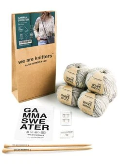 Gamma Sweater -We Are Knitters Sales knitting kit wave wool gamma sweater EN 03