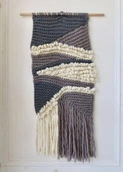 Madeira Wall Hanging X @twoofwands -We Are Knitters Sales knitting kit wool madeira wall hanging en 04