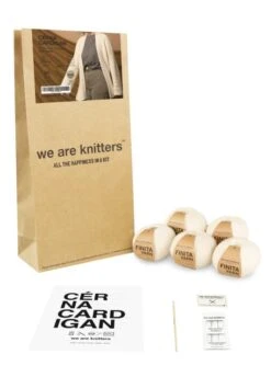 Cérna Cardigan -We Are Knitters Sales knitting kit wool merino finita yarn cerna cardigan en 03