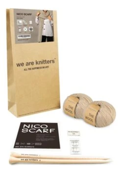 Nico Scarf -We Are Knitters Sales knitting kit wool nico scarf 03 en2 1