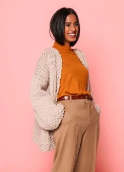 Oromo Cardigan -We Are Knitters Sales knitting kit wool oromo cardigan EN 04