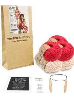 The Social Bubble Cardigan By Beatific Brenda -We Are Knitters Sales knitting kit wool the social bubble cardigan en 03