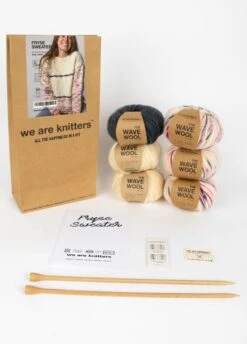 Fryse Sweater -We Are Knitters Sales knitting kit wool wave fryse sweater en 03
