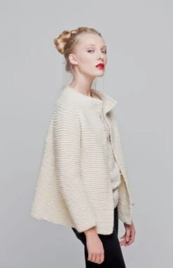 Martina Cardigan -We Are Knitters Sales knitting kits petite wool martina cardigan01