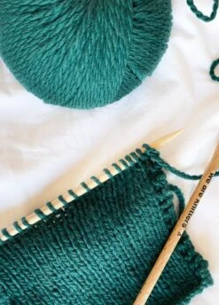 The Squishy Yarn Forest Green -We Are Knitters Sales skein knitting merino wool alpaca squishy yarn forest green en 04