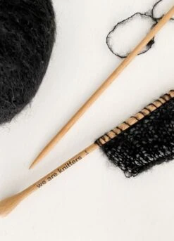 Touch Me Mohair Black -We Are Knitters Sales skein knitting mohair black en 06