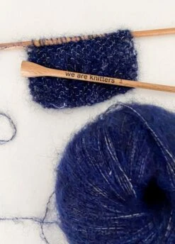 Touch Me Mohair Navy Blue -We Are Knitters Sales skein knitting mohair navy blue en 06
