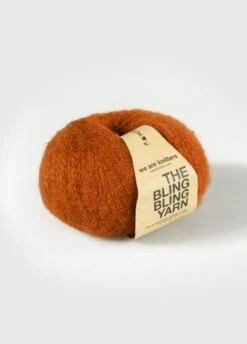 The Bling Bling Yarn Cinnamon -We Are Knitters Sales skeins knitting baby alpaca lurex bling bling cinnamon en 02