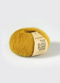 The Bling Bling Yarn Ochre -We Are Knitters Sales skeins knitting baby alpaca lurex bling bling ochre en 03