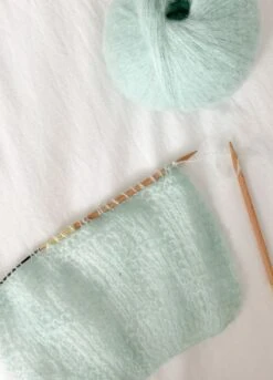 Touch Me Mohair Aquamarine -We Are Knitters Sales skeins knitting baby alpaca mohair aquamarine en 04