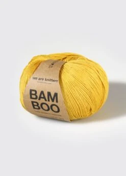 Bamboo Mustard -We Are Knitters Sales skeins knitting bamboo mustard en 02