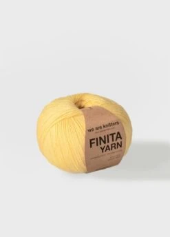Finita Yarn Light Yellow -We Are Knitters Sales skeins knitting finita yarn merino light yellow en 02 3