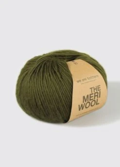 Meriwool 100% Merino Wool Superwash Olive -We Are Knitters Sales skeins knitting merino wool meriwool olive en 03b