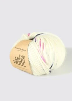 Meriwool 100% Merino Wool Superwash Sprinkle Pink -We Are Knitters Sales skeins knitting meriwool merino sprinkle pink en 02b