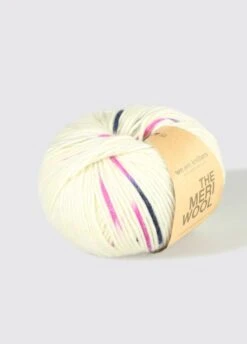 Meriwool 100% Merino Wool Superwash Sprinkle Pink -We Are Knitters Sales skeins knitting meriwool merino sprinkle pink en 04b