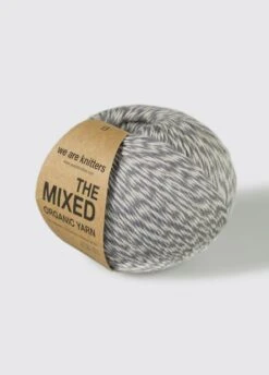 The Mixed Yarn Grey -We Are Knitters Sales skeins knitting wool cotton grey en 03