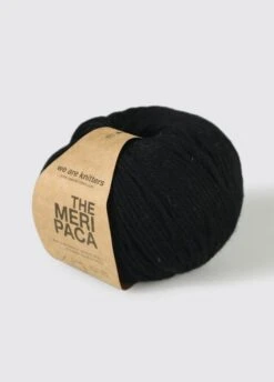 The Meripaca Black -We Are Knitters Sales skeins merino wool baby alpaca knitting meriwool black en 03 1