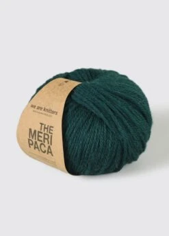 The Meripaca Forest Green -We Are Knitters Sales skeins merino wool baby alpaca knitting meriwool forest green en 03b