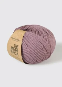 The Meripaca Mauve -We Are Knitters Sales skeins merino wool baby alpaca knitting meriwool mauve en 03b