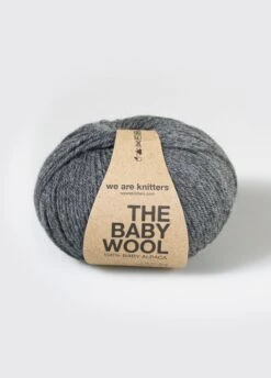 100% Baby Alpaca Spotted Dark Grey