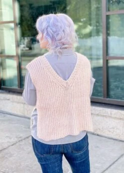 Step Into Prep Vest X @knitatude -We Are Knitters Sales step into prep vest 03 millennial pink
