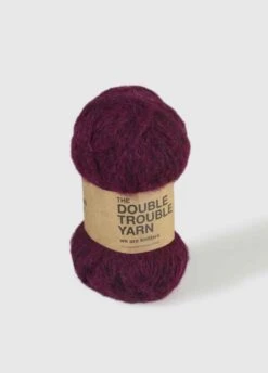 The Double Trouble Yarn Bordeaux 8 The Double Trouble Yarn Bordeaux -We Are Knitters Sales wak dou wool bordeaux 03