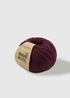 The Wave Wool Bordeaux -We Are Knitters Sales wave burdeos izquierda